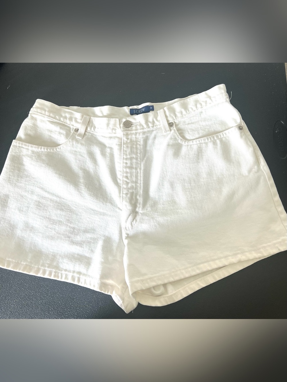 J.Crew White Denim Shorts Size 12 | 100% Cotton - Picture 3 of 8
